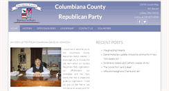 Desktop Screenshot of columbianacountygop.com