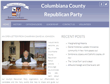 Tablet Screenshot of columbianacountygop.com